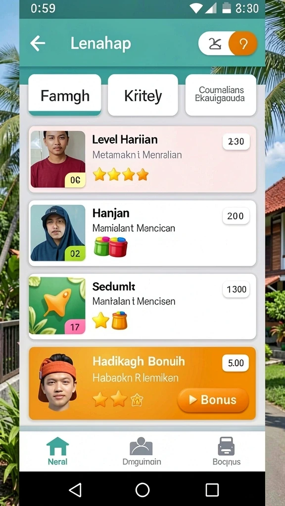 rp777 - Tampilan antarmuka utama RP777 yang intuitif.