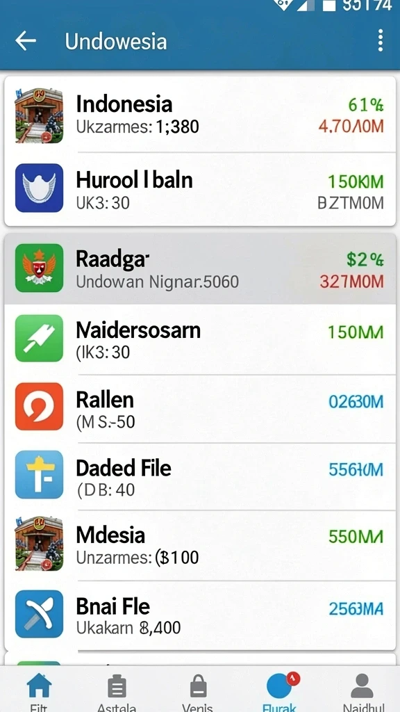 winjkt - Tampilan antarmuka aplikasi yang modern dan ramah pengguna.
