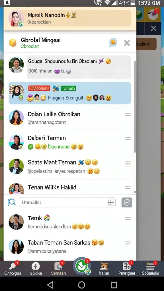 winpkr - Fitur obrolan yang memudahkan komunikasi antar pemain.